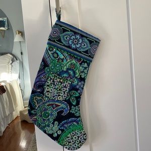 Vera Bradley Christmas Stocking - Vintage Blue Rhapsody pattern (2009)